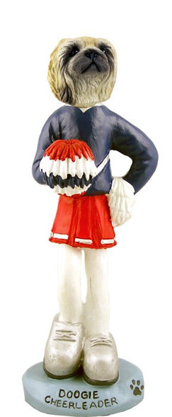 Pekingese Cheerleader Doogie Collectible Dog Figurine