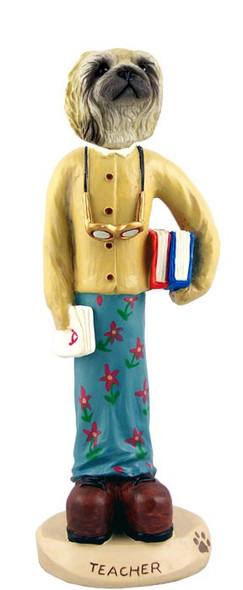 Pekingese Female Teacher Doogie Collectible Dog Figurine