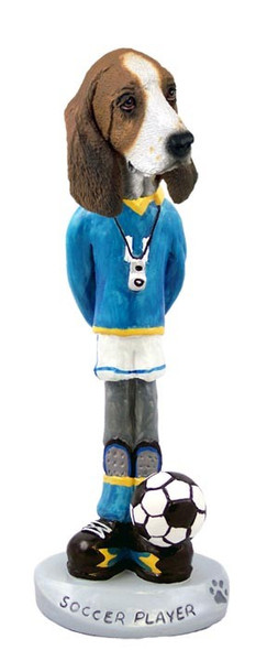 Basset Hound Soccer Doogie Collectible Dog Figurine