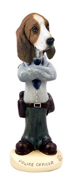 Basset Hound Police Doogie Collectible Dog Figurine
