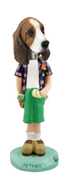 Basset Hound Retiree Doogie Collectible Dog Figurine