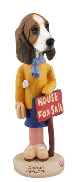 Basset Hound Female Realtor Doogie Collectible Dog Figurine