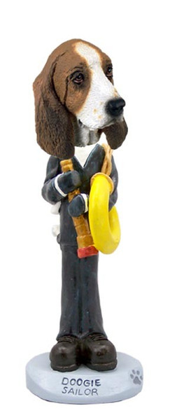 Basset Hound Sailor Doogie Collectible Dog Figurine