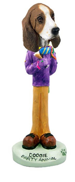 Basset Hound Party Animal Doogie Collectible Dog Figurine