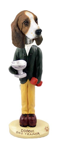 Basset Hound Trainer Doogie Collectible Dog Figurine