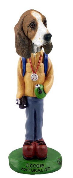 Basset Hound Naturalist Doogie Collectible Dog Figurine