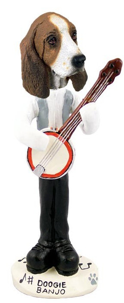 Basset Hound Banjo Doogie Collectible Dog Figurine