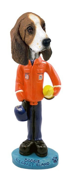 Basset Hound U S Coast Guard Doogie Collectible Dog Figurine