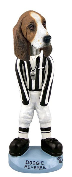 Basset Hound Referee Doogie Collectible Dog Figurine
