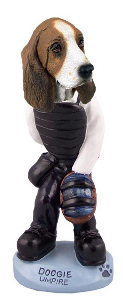 Basset Hound Umpire Doogie Collectible Dog Figurine