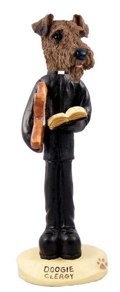 Airedale Clergy Doogie Collectible Dog Figurine
