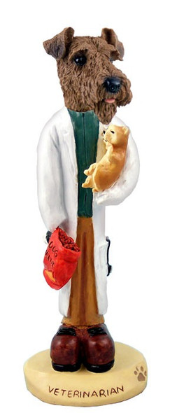 Airedale Veterinarian Doogie Collectible Dog Figurine