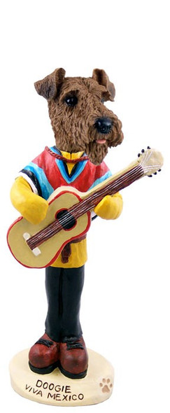 Airedale Viva Mexico Doogie Collectible Dog Figurine