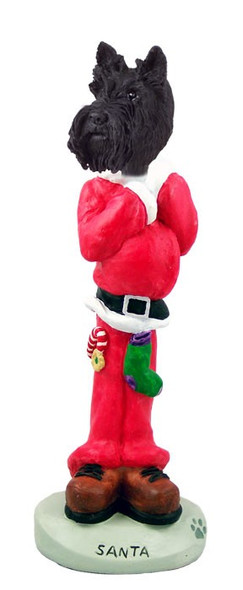 Scottish Terrier Santa Doogie Collectible Dog Figurine