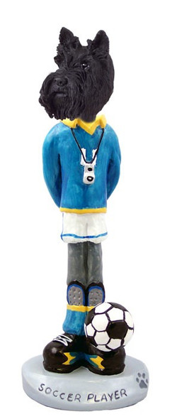 Scottish Terrier Soccer Doogie Collectible Dog Figurine