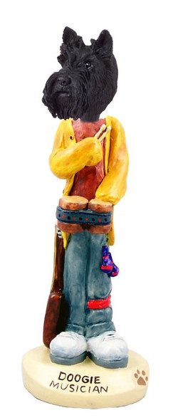 Scottish Terrier Musician Doogie Collectible Dog Figurine