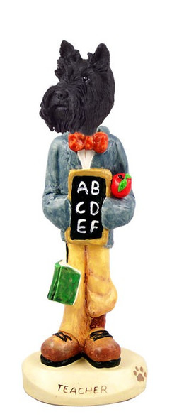 Scottish Terrier Teacher Doogie Collectible Dog Figurine
