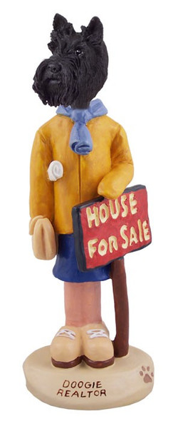 Scottish Terrier Female Realtor Doogie Collectible Dog Figurine