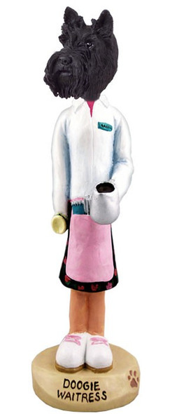Scottish Terrier Waitress Doogie Collectible Dog Figurine