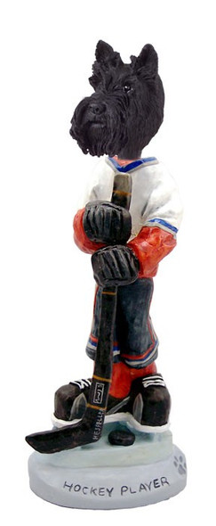 Scottish Terrier Hockey Player Doogie Collectible Dog Figurine