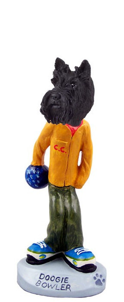 Scottish Terrier Bowler Doogie Collectible Dog Figurine
