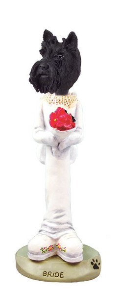 Scottish Terrier Bride Doogie Collectible Dog Figurine