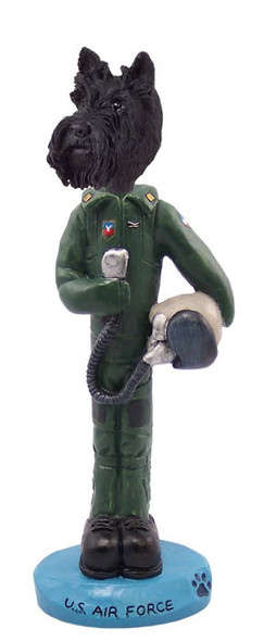Scottish Terrier U S Air Force Doogie Collectible Dog Figurine