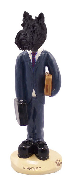 Scottish Terrier Lawyer Doogie Collectible Dog Figurine