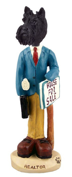 Scottish Terrier Male Realtor Doogie Collectible Dog Figurine