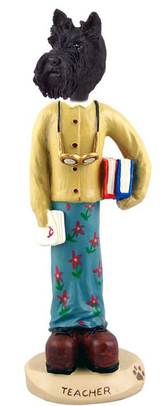 Scottish Terrier Female Teacher Doogie Collectible Dog Figurine