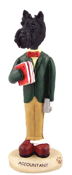 Scottish Terrier Accountant Doogie Collectible Dog Figurine