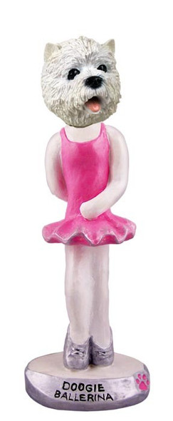 West Highland White Terrier Ballerina Doogie Collectible Dog Figurine