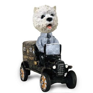 West Highland White Terrier Paddy Wagon Doogie Collectible Dog Figurine