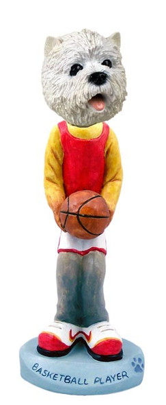 West Highland White Terrier Basketball Doogie Collectible Dog Figurine