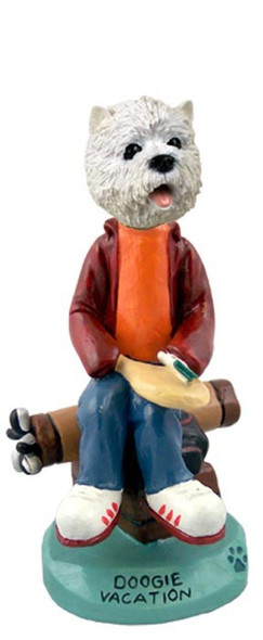 West Highland White Terrier Vacation Doogie Collectible Dog Figurine
