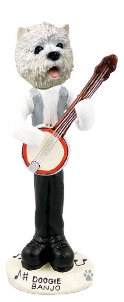 West Highland White Terrier Banjo Doogie Collectible Dog Figurine