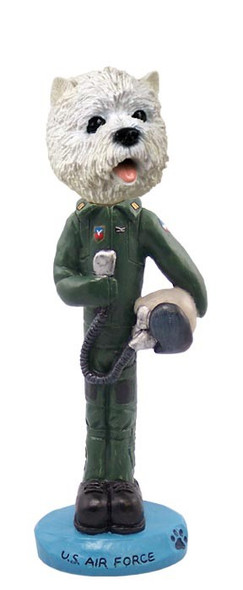 West Highland White Terrier U S Air Force Doogie Collectible Dog Figurine