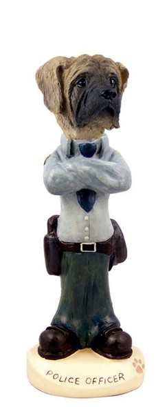 Mastiff Police Doogie Collectible Dog Figurine