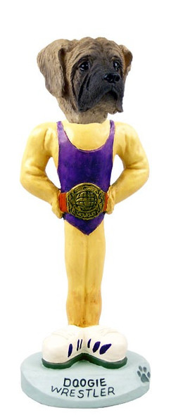 Mastiff Wrestler Doogie Collectible Dog Figurine