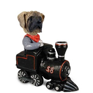 Mastiff Train Doogie Collectible Dog Figurine