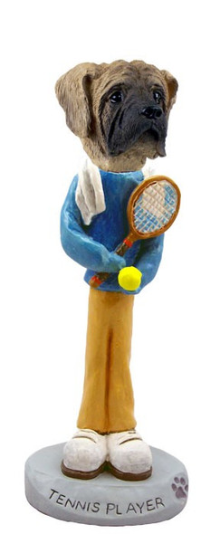 Mastiff Tennis Player Doogie Collectible Dog Figurine