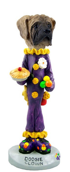 Mastiff Clown Doogie Collectible Dog Figurine