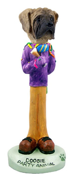Mastiff Party Animal Doogie Collectible Dog Figurine