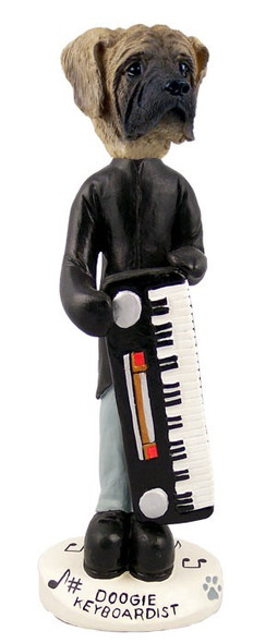 Mastiff Keyboardist Doogie Collectible Dog Figurine