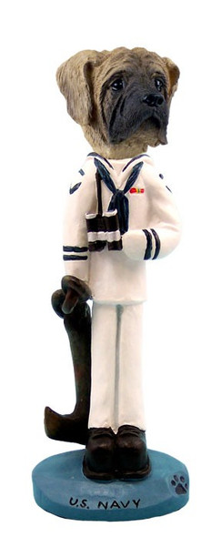 Mastiff U S Navy Doogie Collectible Dog Figurine