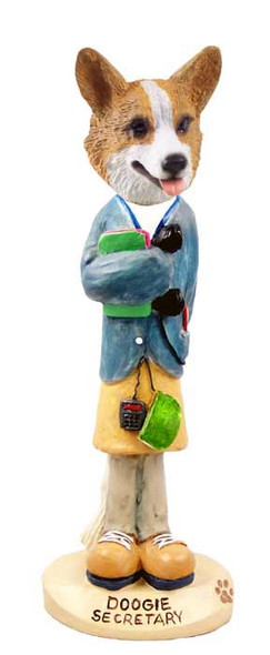 Pembroke Welsh Corgi Secretary Doogie Collectible Dog Figurine