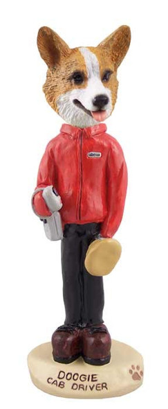 Pembroke Welsh Corgi Cab Driver Doogie Collectible Dog Figurine