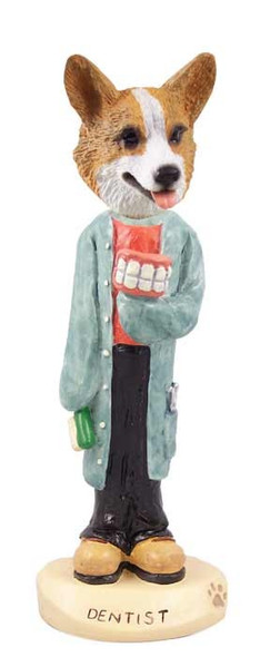 Pembroke Welsh Corgi Dentist Doogie Collectible Dog Figurine
