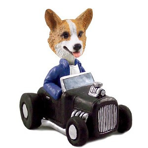 Pembroke Welsh Corgi Hot Rod Doogie Collectible Dog Figurine