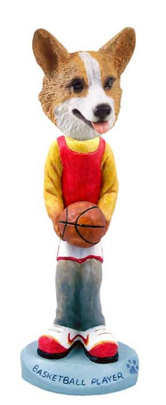 Pembroke Welsh Corgi Basketball Doogie Collectible Dog Figurine